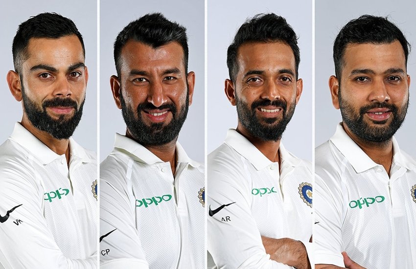आईसीसी टेस्ट रैंकिंग में विराट कोहली दूसरे, चेतेश्वर पुजारा चौथे, टेस्ट टीम के उप कप्तान अजिंक्य रहाणे 5वें और रोहित शर्मा 10वें नंबर पर हैं। (सोर्स- ट्विटर)