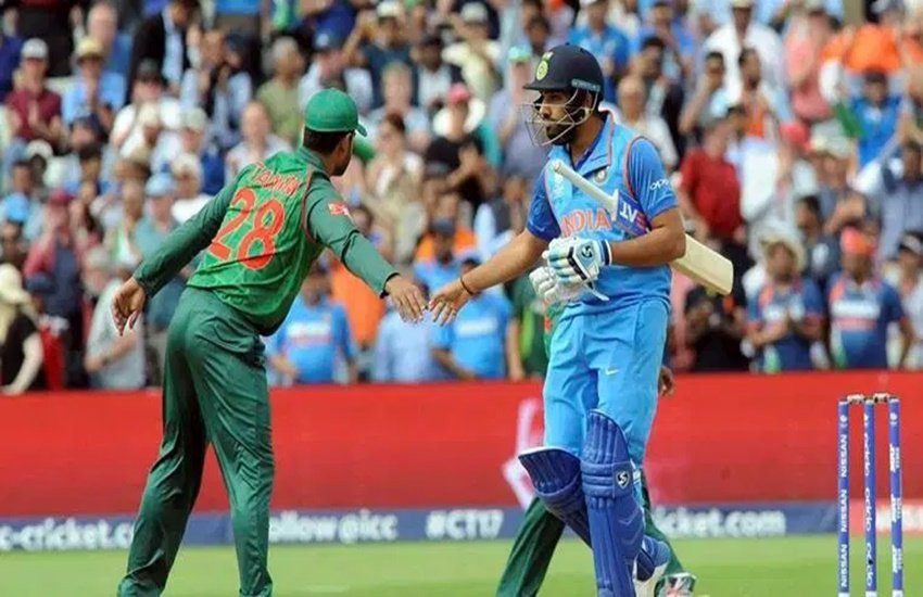 भारत-बांग्लादेश मैच के दौरान की तस्वीर। (फोटो सोर्स- एपी)
