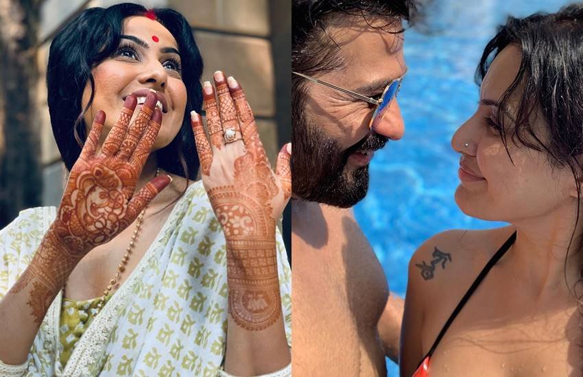 Karwa chauth: तलाकशुदा काम्या पंजाबी ने बॉयफ्रेंड के लिए रखा करवा चौथ का व्रत, लगवाई मेहंदी और मांग में भरा सिंदूर Karwa chauth: तलाकशुदा काम्या पंजाबी ने बॉयफ्रेंड के लिए रखा करवा चौथ का व्रत, लगवाई मेहंदी और मांग में भरा सिंदूर