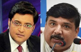 AAP, arvind kejriwal, sanjay singh, rss, chinmayanand swami, chinmayanand swami rape, chinmayanand rape case, arnab goswami, bjp, cm kejriwal, republic tv