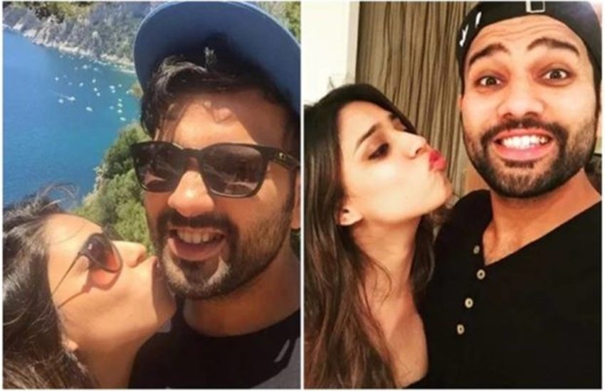 वाइफ रितिका सजदेह के साथ रोहित शर्मा। (फोटो सोर्स- इंस्टाग्राम)