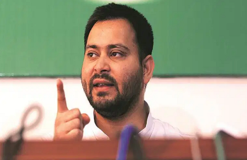 राष्ट्रीय जनता दल के प्रमुख लालू प्रसाद यादव के बेटे तेजस्वी प्रसाद यादव। (Express photo by Praveen Khanna)