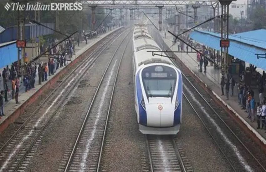 वंदे भारत एक्सप्रेस 
फोटो सोर्स- इंडियन एक्सप्रेस 