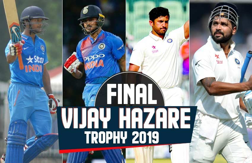 Vijay Hazare Trophy 2019-20 Final Dream11, Playing 11 Updates: ये हो सकती है प्लेइंग इलेवन।