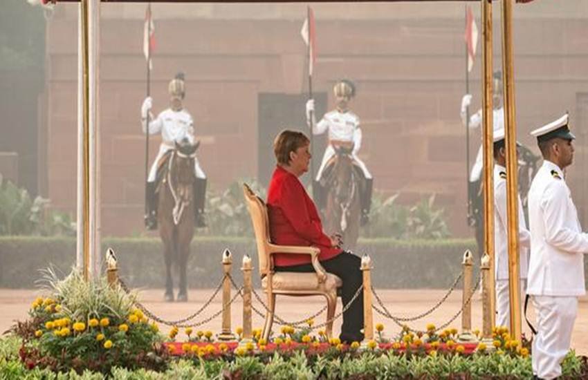 German Chancellor, protocol, Angela Merkel, Angela Merkel india visit, Angela Merkel to visit india, Angela Merkel india, Angela Merkel narendra modi, merkel modi talks, merkel modi meet, national anthem