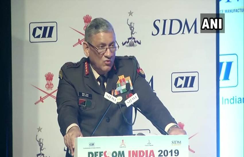 आर्मी चीफ जनरल बिपिन रावत। (फोटो क्रेडिट/ ANI Twitter handle) 