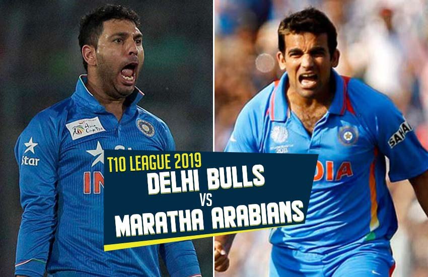 Delhi Bulls vs Maratha Arabians Warriors T10 Playing 11, T10 League 2019 Live Score Updates: दिल्ली बुल्स बनाम मराठा अरेबियंस।