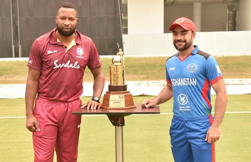 अफगानिस्तान बनाम वेस्टइंडीज पहला वनडे इंटरनेशनल मुकाबला लाइव स्कोर।