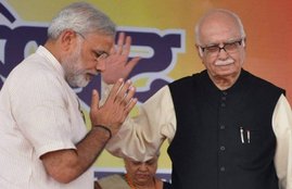 Pm narendra modi, modi, bjp, lk advani, congress, lk advani birthday, narendra modi