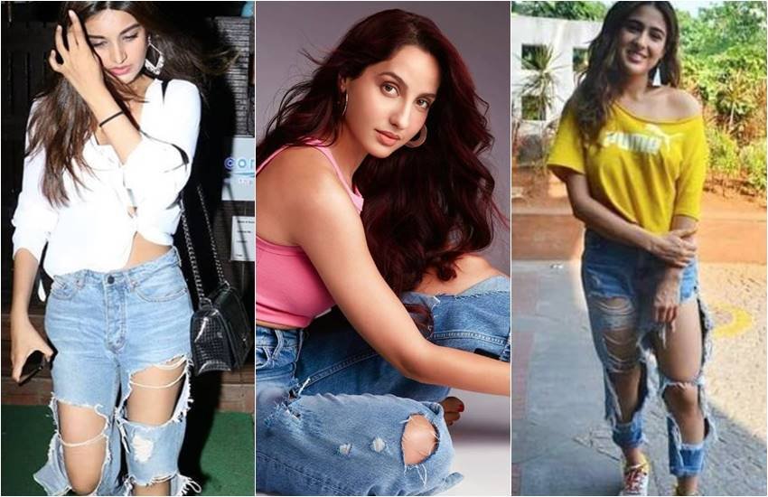 Nora Fatehi, Sara Ali Khan, Nora Fatehi Hot Dress, Nora Fatehi Latest Updates, Nora Fatehi News Song, Sara Ali Khan Hot Pictures, Nora Fatehi wears Bold Jeans, Sara Ali Khan Getting Trolled For Worn Torn Jeans, Nora Fatehi Trolled by Fans, people Slamming nora fatehi, entertainment news, bollywood news,television news