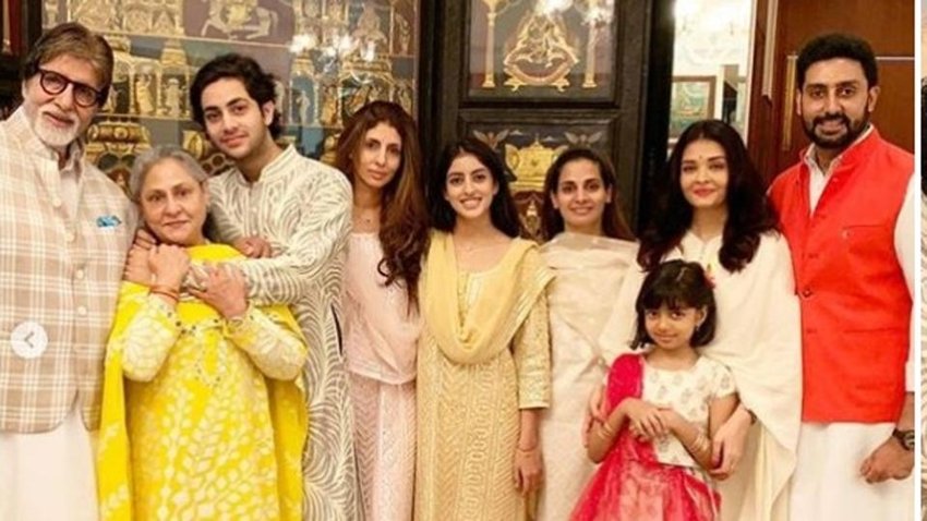इस तस्वीर में पूरा बच्चन परिवार नजर आ रहा है। तस्वीर में बच्चन परिवार की तीन पीढ़ियां दिख रही हैं।