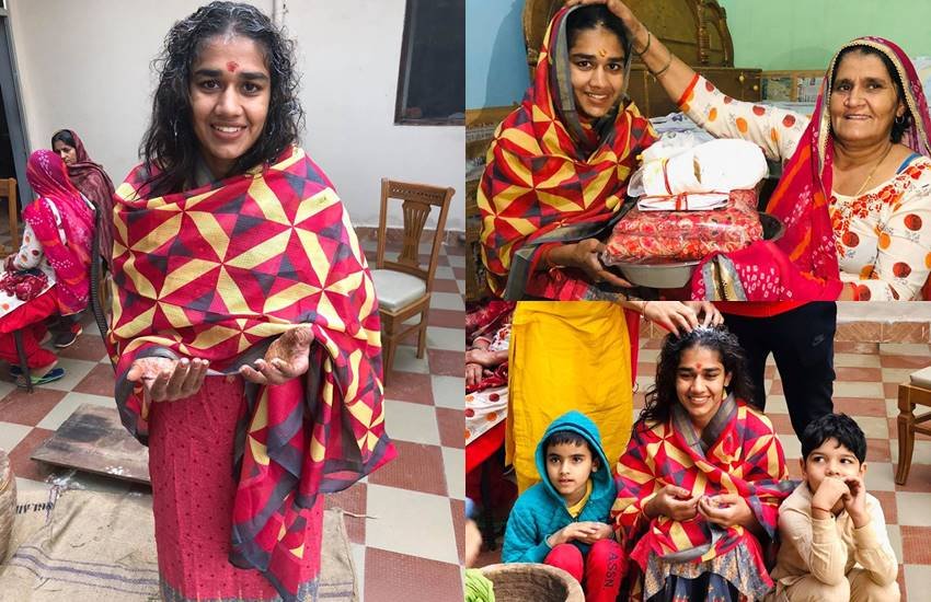 Babita Phogat, babita Wedding Photos, Babita Phogat wedding, Babita Phogat wedding photos, Vivek Suhag, Babita, wrestler, women wrestler Babita Phogat, Commonwealth Games, Geeta Phogat, Mahavir Phogat,बबीता फोगाट, बबीता फोगाट की शादी, बबीता फोगाट की शादी की रस्में, बबीता, पहलवान, महिला पहलवान बबीता फोगाट, कॉमनवेल्थ गेम्स, गीता फोगाट, महावीर फोगाट,Hindi News, News in Hindi