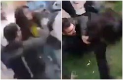 VIDEO: बिना हिजाब सड़क पर घूम रही थी मुस्लिम लड़की, पुलिस वाले ने पकड़ कर जमीन पर पटक दिया