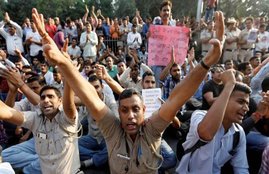 delhi police protest