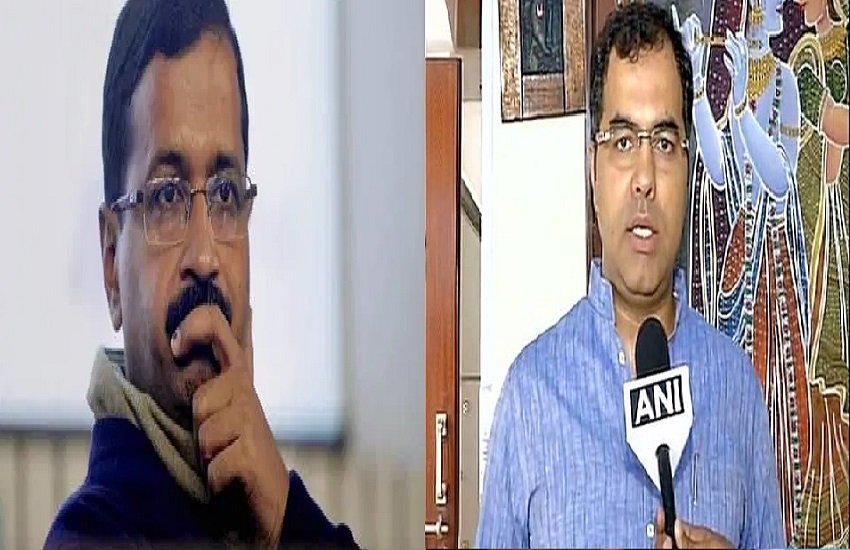 दिल्ली सीेएम अरविद केजरीवाल,भाजपा सांसद प्रवेश वर्मा, फोटो सोर्स- एएनआई