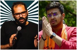 Kunal Kamra, comedian, BJP MP, Tejasvi Surya, twitter, cricket skills, left arm spinner, BJP MP video, india news, Hindi news, news in Hindi, latest news, today news in Hindi