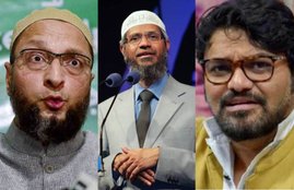 Asaduddin Owaisi, Zakir Naik, Union Minister, Babul Supriyo, aimim, ayodhya verdict, zakir naik