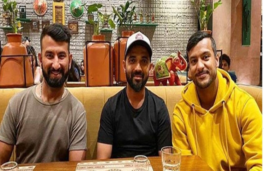 चेतेश्वर पुजारा, अजिंक्य रहाणे और मयंक अग्रवाल। (फोटो सोर्स- इंस्टाग्राम)