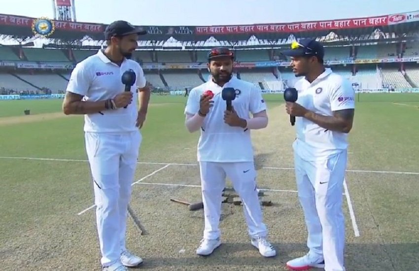इशांत-उमेश के साथ रोहित शर्मा (फोटो सोर्स-bcci twitter)