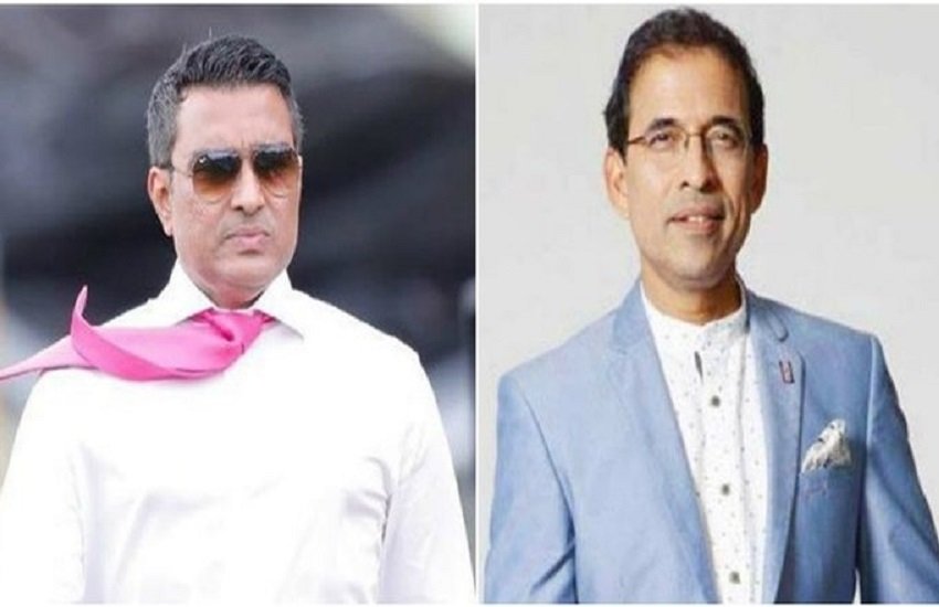 संजय मांजरेकर और हर्षा भोगले (फोटो सोर्स-twitter)