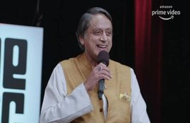 shashi tharoor, PM Modi, Narendra Modi, CM Yogi, taapsee pannu, bhuvan bam, zakir khan,kunal kamra, amazon prime, One Mic Stand, new comedy show at amazon prime, new web series, shashi tharoor comedy show, one mic stand review