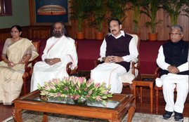 Rajya Sabha, Loksabha, Art of Living, guru Sri Sri Ravi Shankar, M Venkaiah Naidu, Harivansh, BJP, congress, AIADMK, BJD, TRS, YSRCP, TDP, india news, Hindi news, news in Hindi, latest news, today news in Hindi