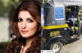 Twinkle Khanna, Twinkle Khanna photos, Twinkle Khanna movies, jugaad auto rickshaw, auto rickshaw first home system, first home system auto rickshaw, Mumbai auto rickshaw, auto rickshaw with basin, Twinkle Khanna songs, akshay kumar