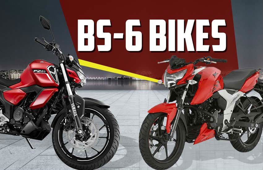 Top 5 BS-6 Bikes in india, Hero Splendor BS-6 Price, Honda SP125 BS-6 price, Yamaha FZS-FI BS-6 Price, TVS Apache RTR 160 BS-6 price, Best BS-6 bikes, BS-6 bike with best mileage