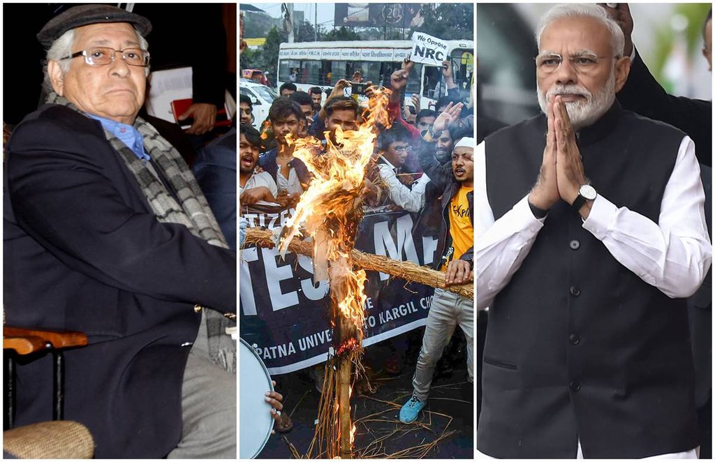 विरोध प्रदर्शन करते लोग। (फोटो-PTI)