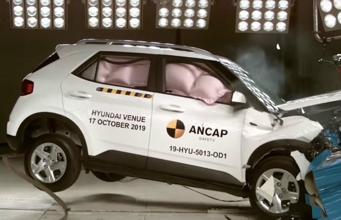 Hyundai Venue सुरक्षा में Nexon से हुई पीछे! ANCAP क्रैश टेस्ट में मिला 4 स्टार रेटिंग, जानें वजह