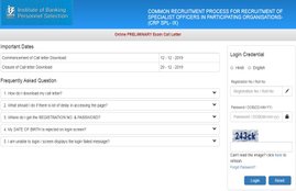 IBPS SO Prelims Admit Card 2019, IBPS SO Admit Card 2019, IBPS SO Prelims Admit Card