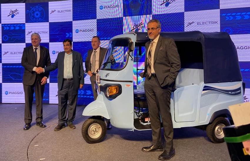 Ape Electrik, Piaggio Ape Electrik launch in India, Ape Electrik Price, Ape Electrik Piaggio first Electric 3 wheeler in India