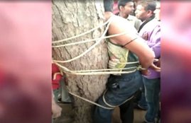 Madhya Pradesh, MP news, Bhind, couple beaten by locals, love affair, viral video, social media, Bhind news, MP police, india news, news in hindi