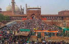 CAA: Protest at Jama Masjid in New Delhi