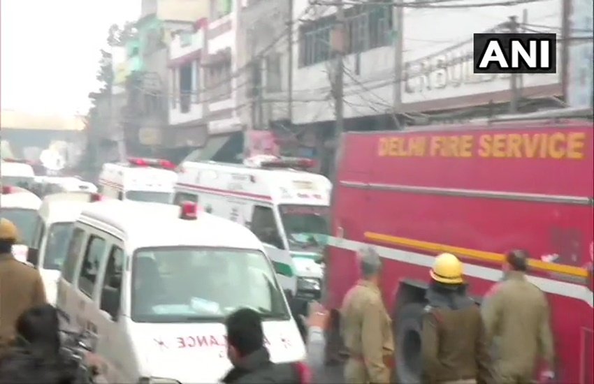 Delhi Fire broke out, Anaj Mandi Rani Jhansi Road: