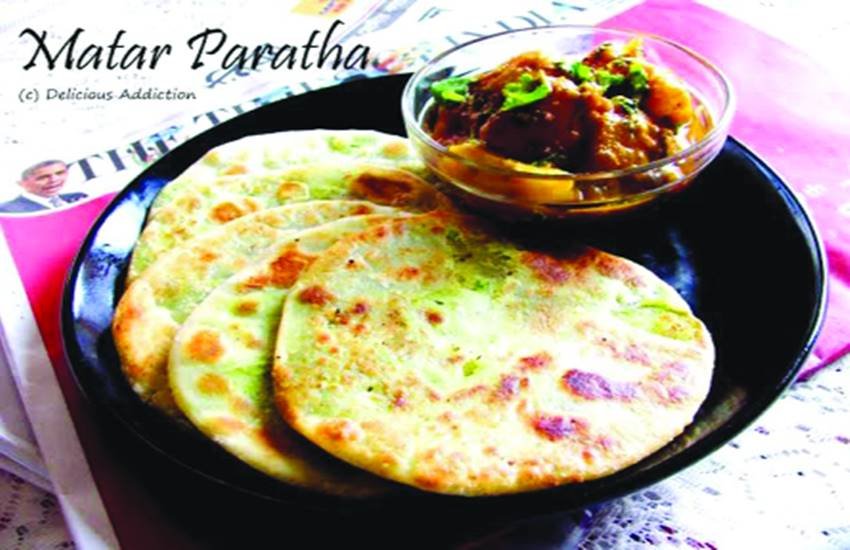 मटर के परांठे