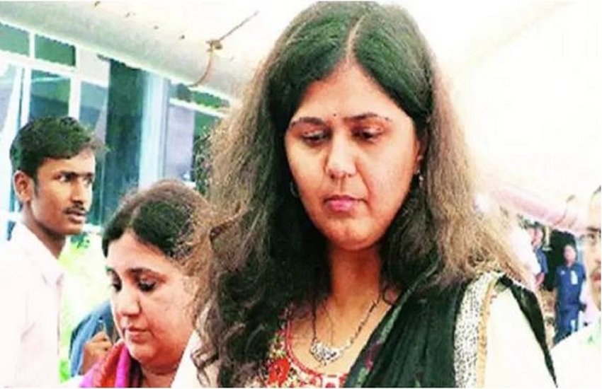 भारतीय जनता पार्टी की वरिष्ठ नेता एवं महाराष्ट्र की पूर्व मंत्री पंकजा मुंडे। (indian express file)