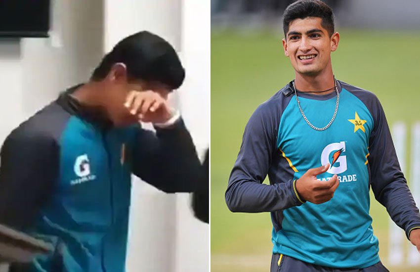 पाक युवा तेज गेंदबाज नसीम शाह।