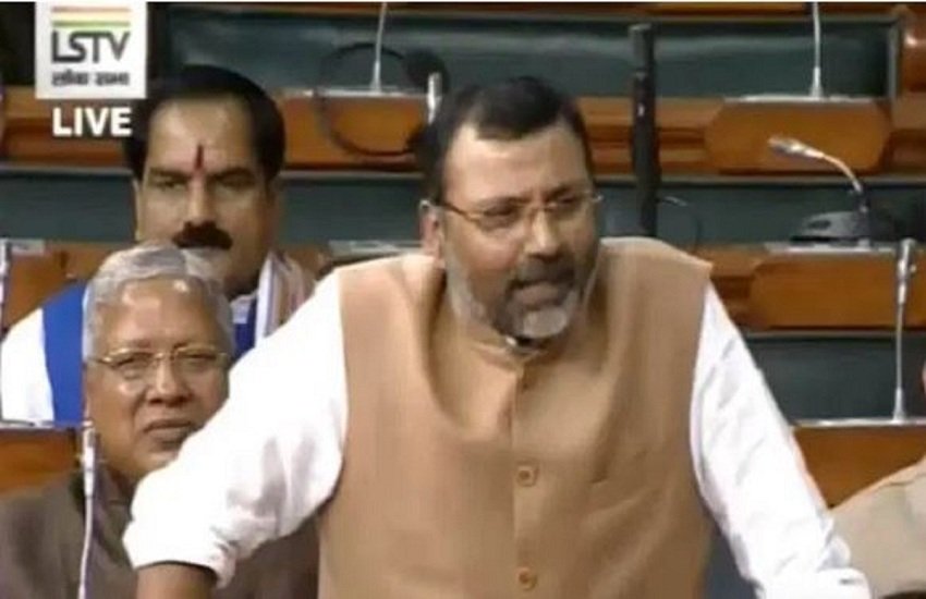 भाजपा सांसद निशिकांत दुबे (Screenshot/Lok Sabha TV)