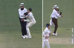 AUS vs NZ: हवा में उछलकर लपकी स्टीव स्मिथ की टोपी फिर मैदान में गिर गए अंपायर अलीम डार, VIDEO हुआ वायरल