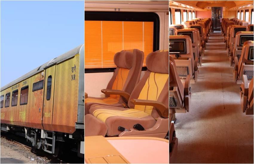 दूसरी तेजस एक्सप्रेस ट्रेन। फोटो: IRCTC/Twitter