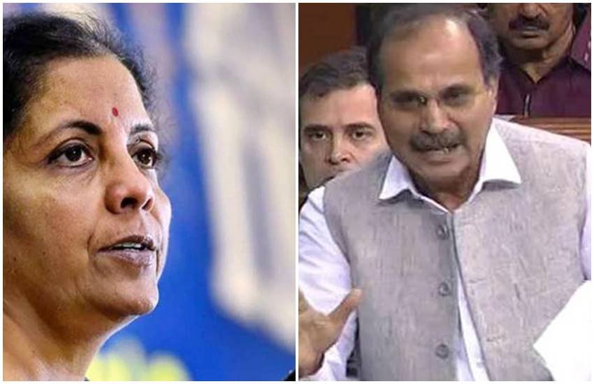 Adhir Ranjan, Nirmala Sitaraman,