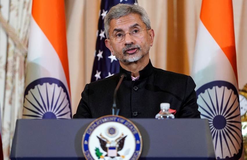 Indian Minister of External Affairs Subrahmanyam Jaishankar speaks to the media after the 2019 U.S.-India 2+2 Ministerial Dialogue at the State Department in Washington