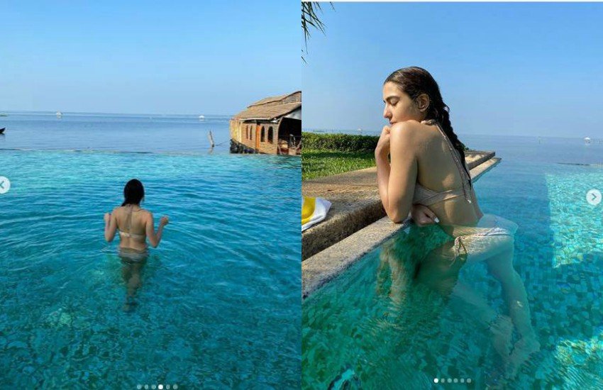 Sara Ali Khan, Sara Ali Khan Pics, Sara Ali Khan instagram, Sara Ali Khan Bikini Pics, sara ali khan photos viral on social media, Sara Ali Khan Photo, सारा अली खान, saif ali khan, ibrahim ali khan, bollywood news, entertainment