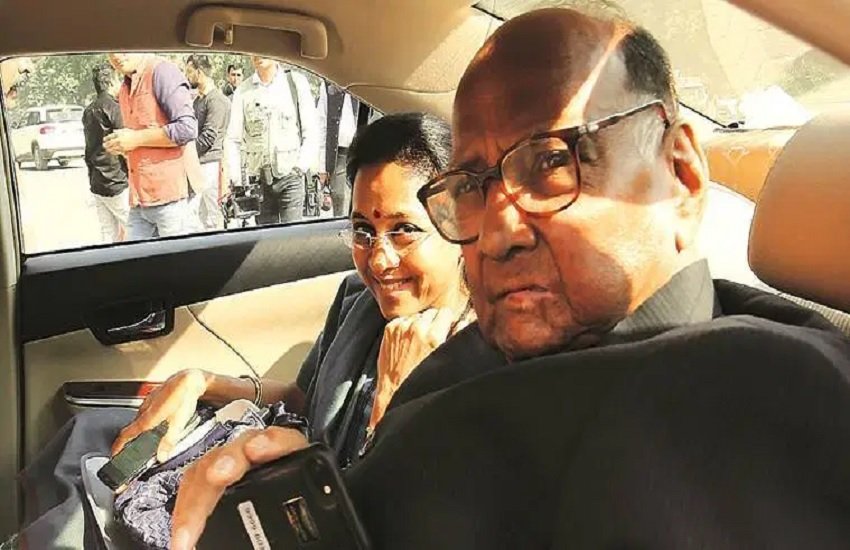 एनसीपी प्रमुख शरद पवार और उनकी बेटी सुप्रिया सुले, फोटो सोर्स- इंडियन एक्सप्रेस