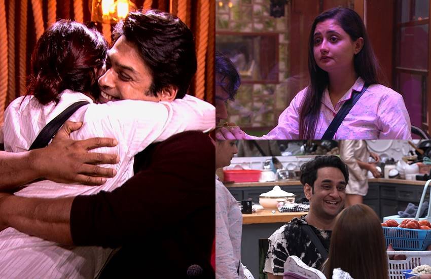 bigg boss 13, sidharth shukla, sidharth shukla back from hospital, sidharth shukla back, rahsmi desai- arhaan kha, vishal Aditya, vikas gupta, arti, sidharth shukla back in BB house, shehnaaz gill, rashami desai, bigg boss episode, bigg boss update, bigg boss news, salman khan, bigg boss 13 episode, bigg boss 13 latest update, bigg boss 13 episode on voot, who got evicted in bigg boss 13,
