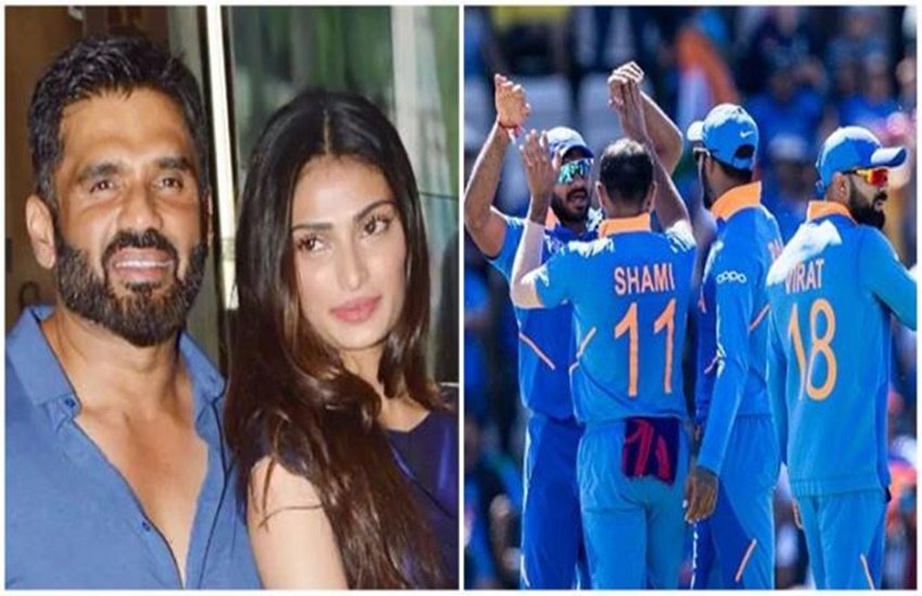  सुनील शेट्टी, अथिया शेट्टी और भारतीय टीम। (फोटो सोर्स- इंडियन एक्सप्रेस ग्रुप)