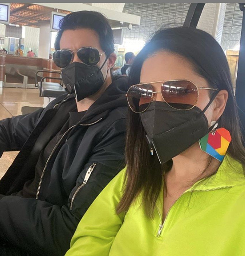 Corona virus, Sunny Leone, Sunny Leone on Coronavirus, Coronavirus, Sunny Leone Safe Steps From Prevent to Coronavirus, Corona virus, Sunny Leone Safty From Corona virus, Sunny Leone Saying no to Selfies from Fans, Sunny Leone Wore Mask, Sunny Leone With Husband Daniel Weber, entertainment news, bollywood news, television news