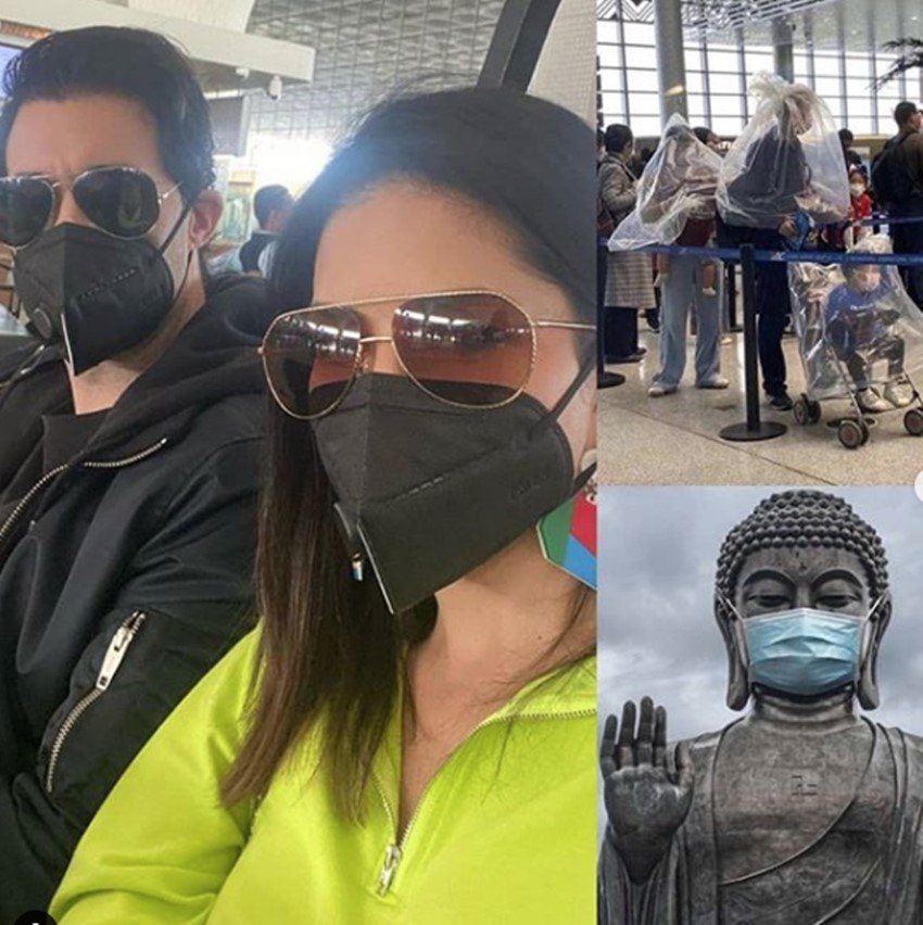 Corona virus, Sunny Leone, Sunny Leone on Coronavirus, Coronavirus, Sunny Leone Safe Steps From Prevent to Coronavirus, Corona virus, Sunny Leone Safty From Corona virus, Sunny Leone Saying no to Selfies from Fans, Sunny Leone Wore Mask, Sunny Leone With Husband Daniel Weber, entertainment news, bollywood news, television news