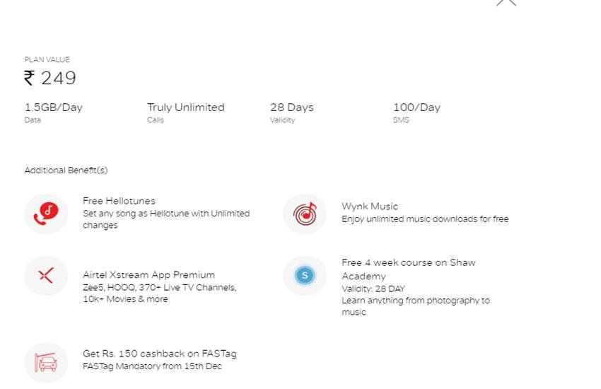 Airtel Recharge Plans